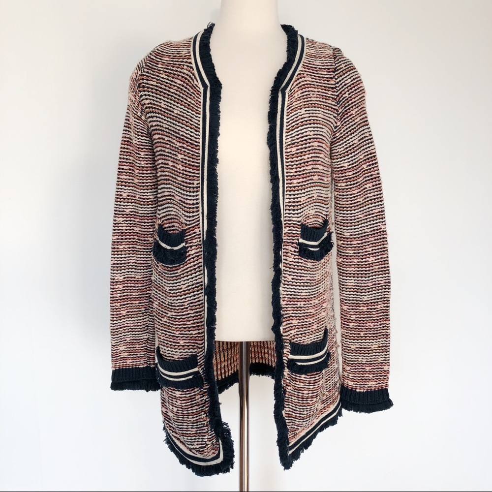 ANTHROPOLOGIE MOTH Grafton Marled Jacket Sweater